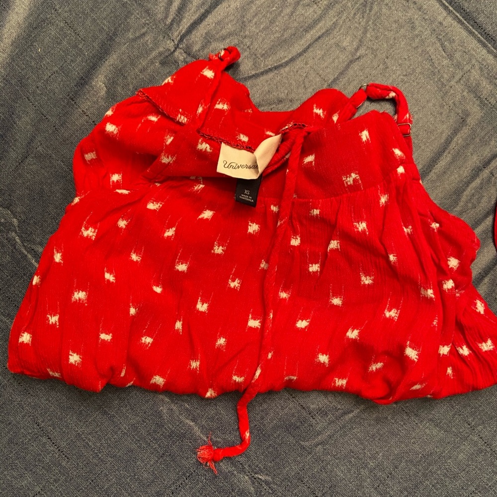 Universal Thread brand red polka dot top.
